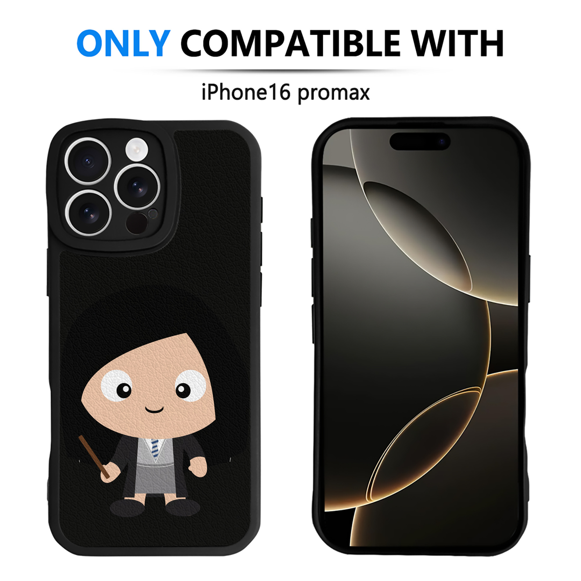 （画像用） Harry Potter ハリー・ポッターシリーズ 【iPhone 16シリーズ対応】シリコンスマホケース（レザー調） 材質：シリコン